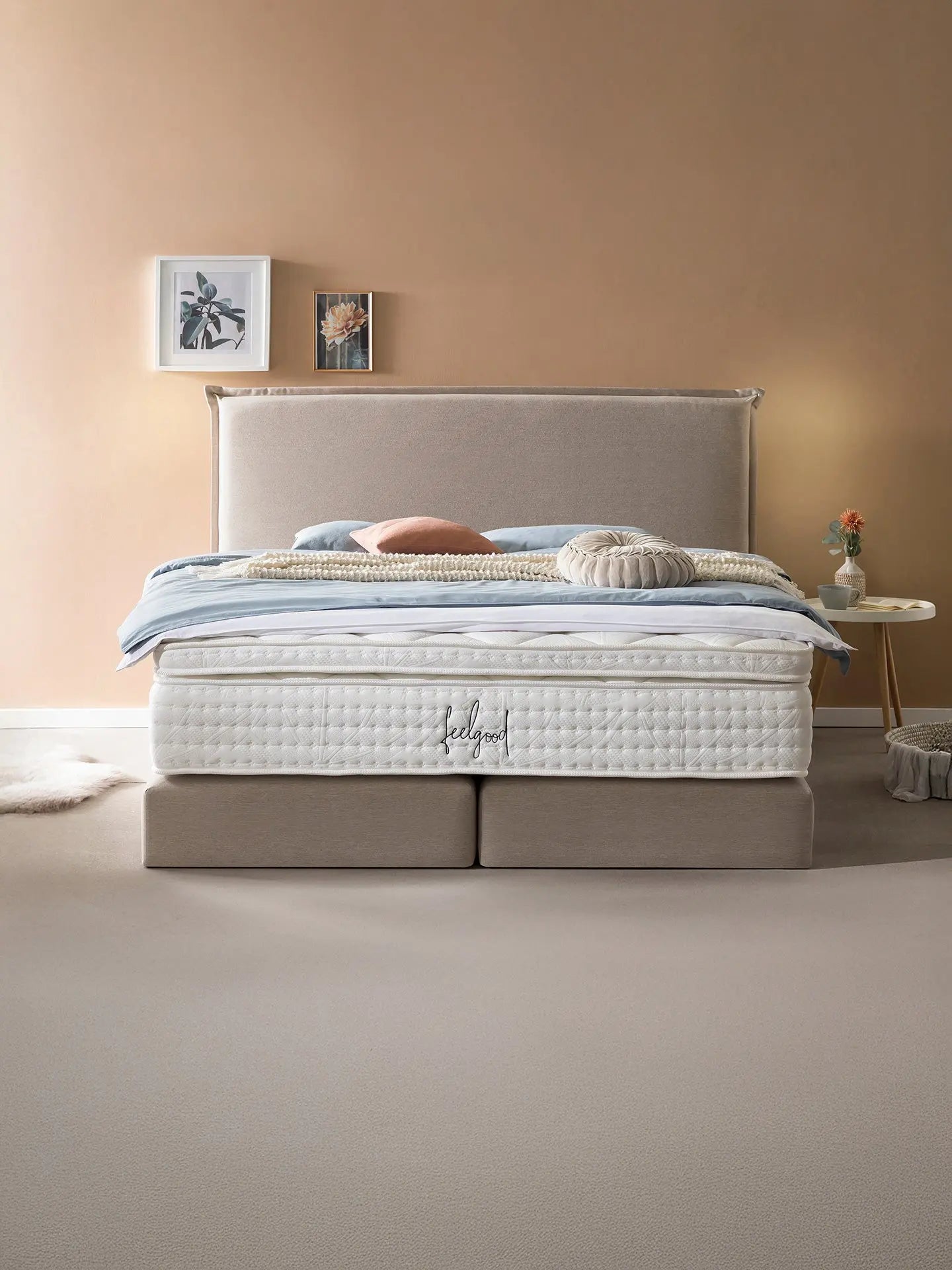 Boxspringbett Webstoff LONDON