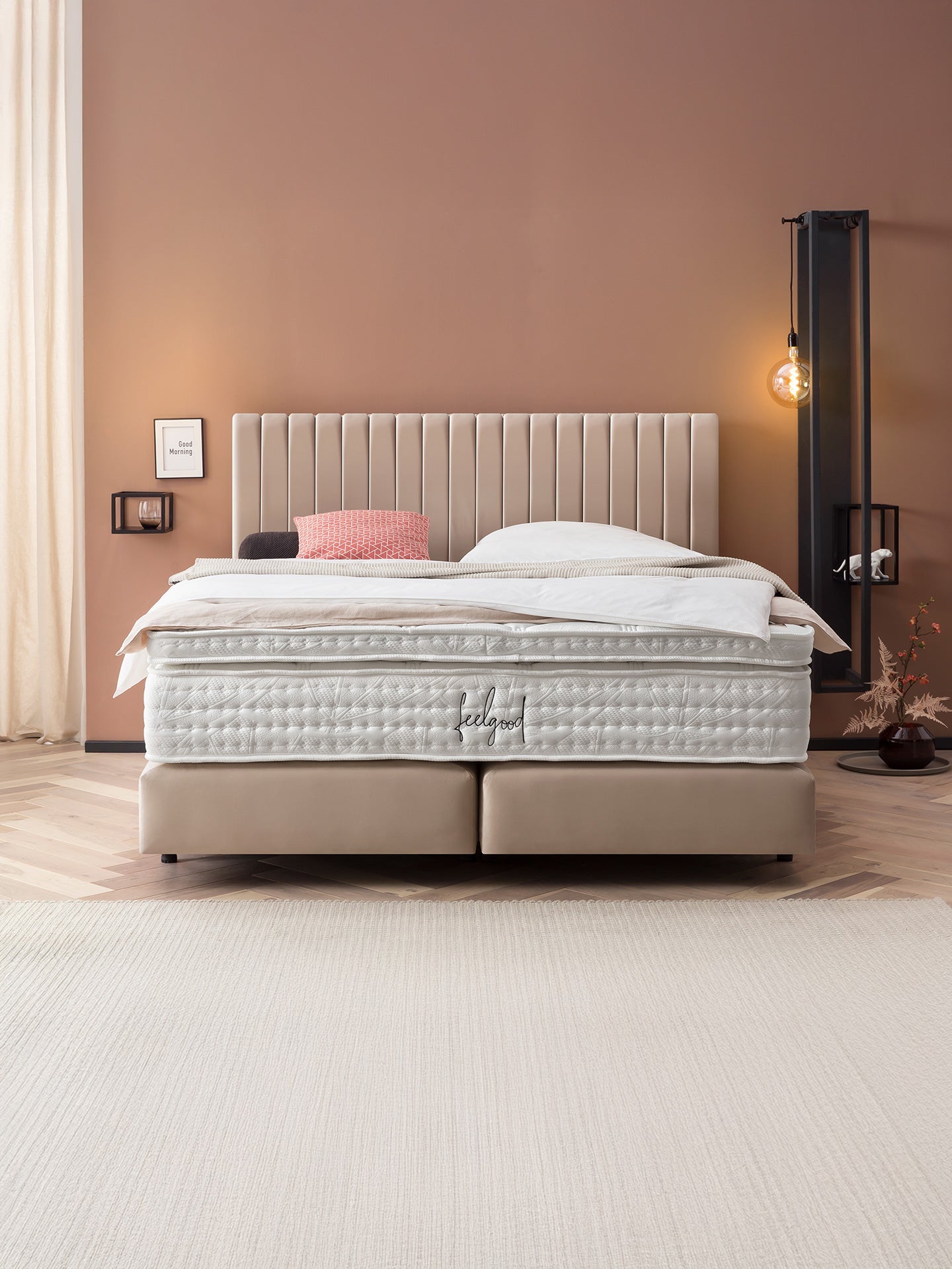 Boxspringbett Velours PARIS