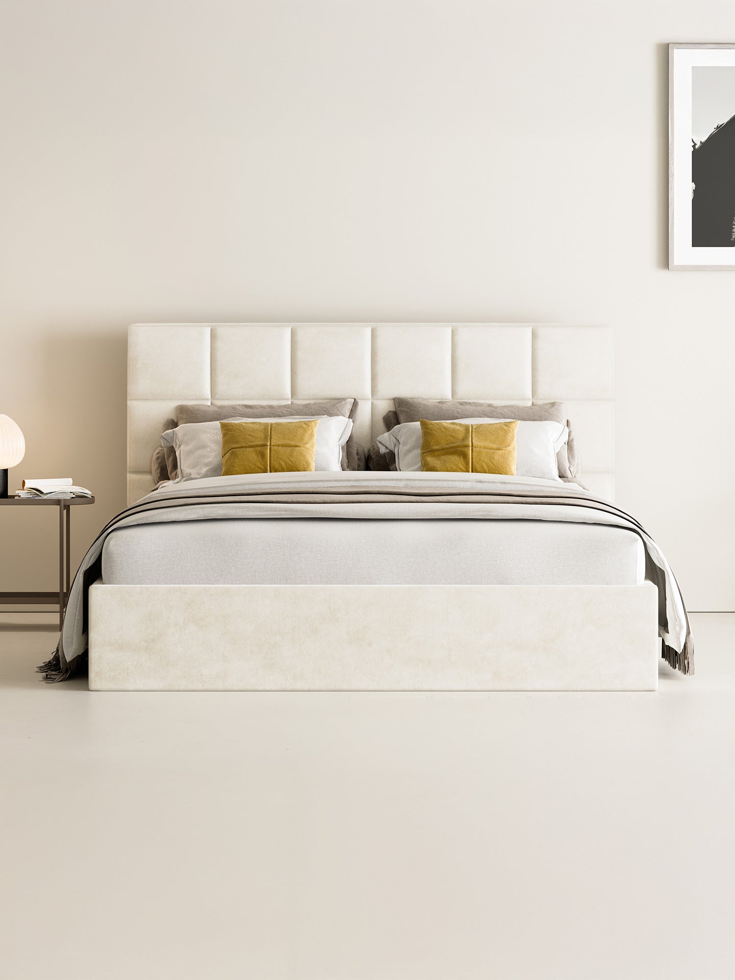 Bett mit Stauraum Velours CASTLE