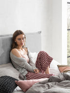 Teddy-Bouclé Bett mit Stauraum Grau London