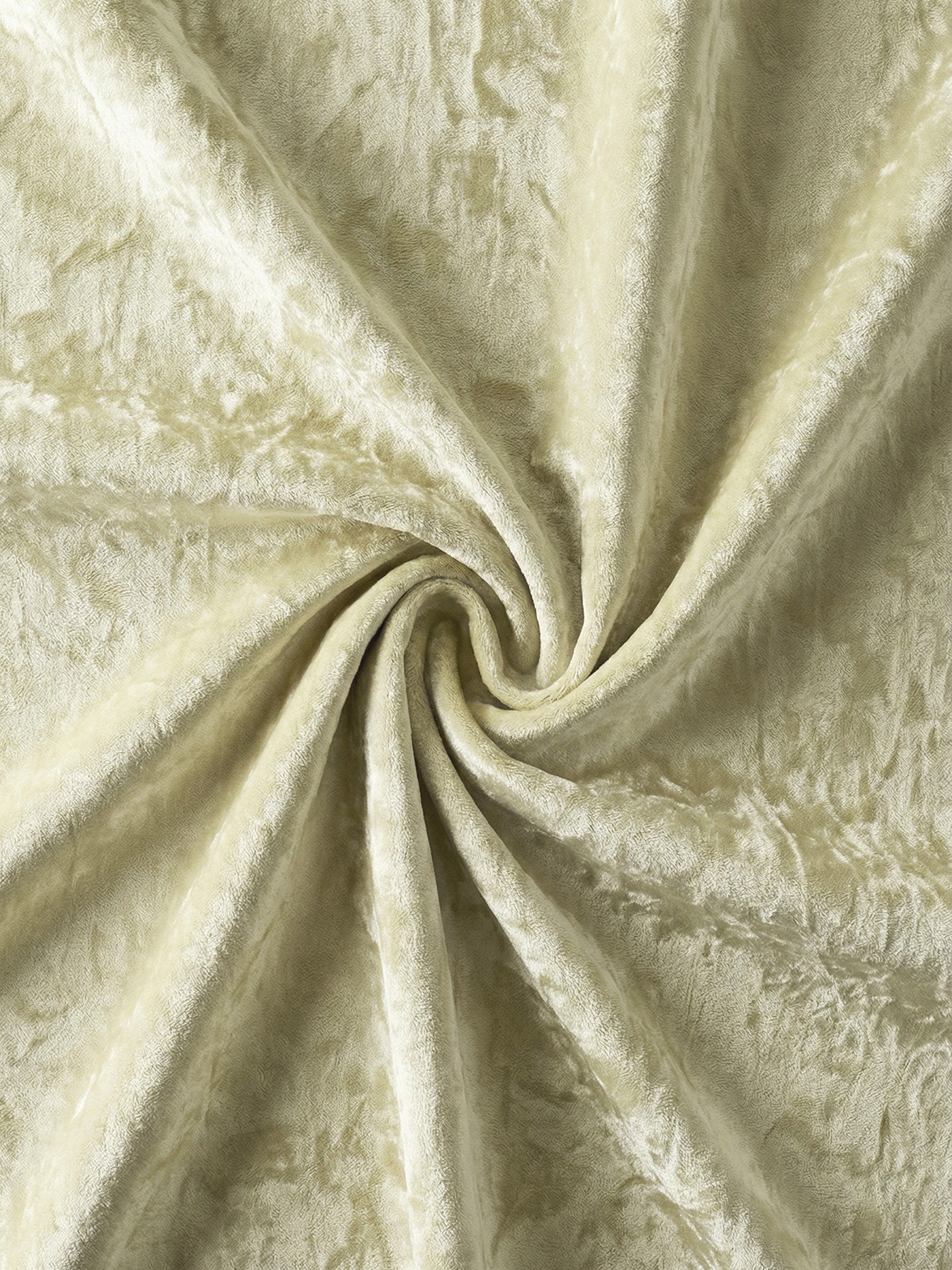 Crushed Velvet Luxus Boxspringbett Creme PLAZA
