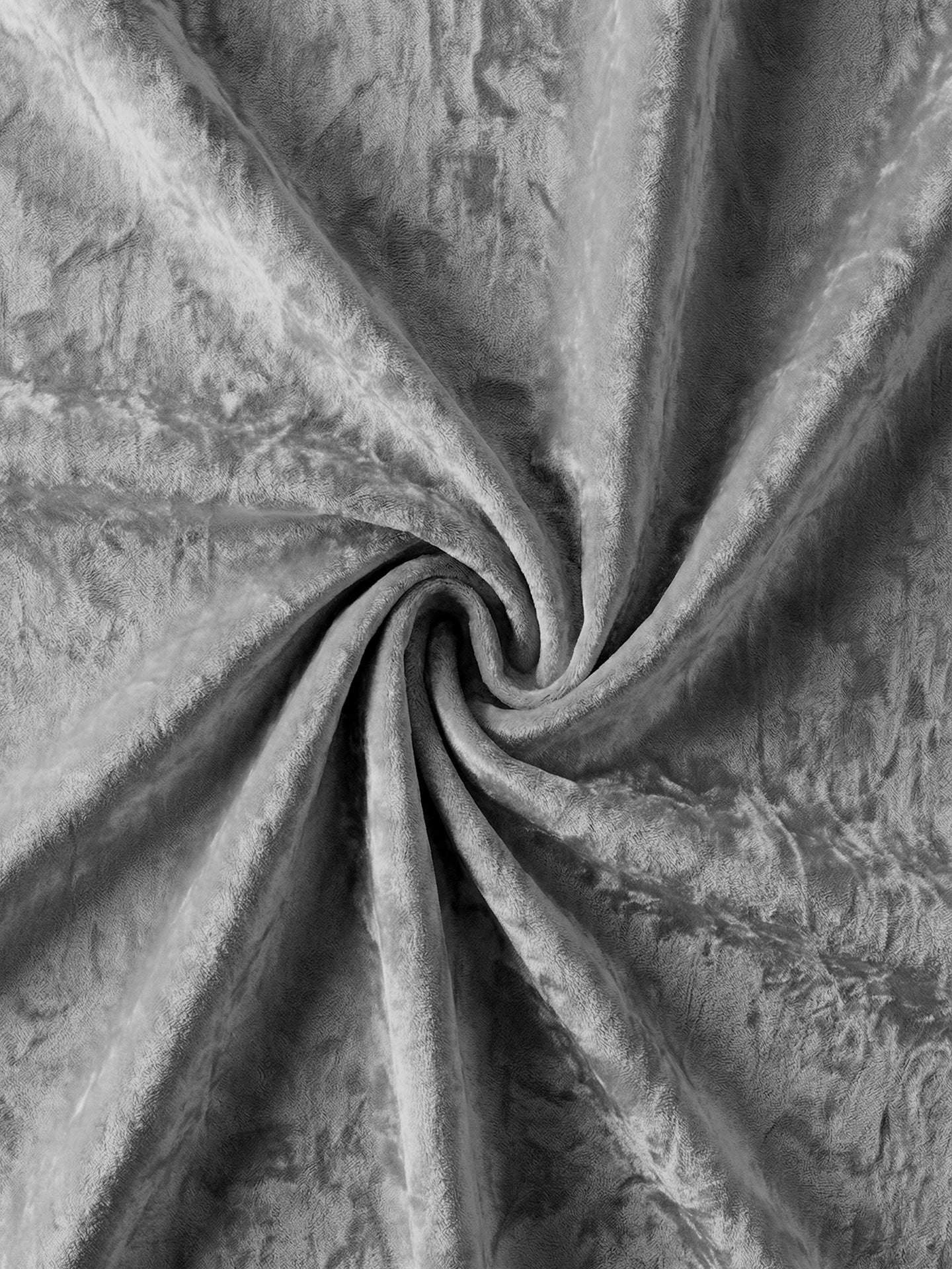 Crushed Velvet Luxus Boxspringbett Grau-Silber PLAZA