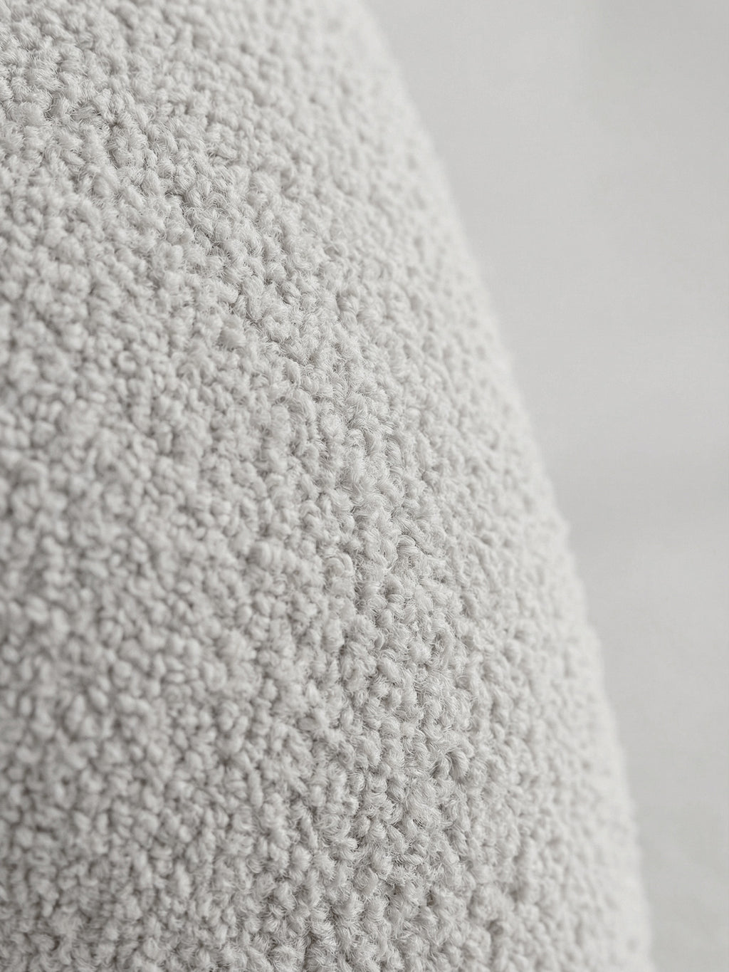 Teddy-Bouclé Boxspringbett Altweiß BARI