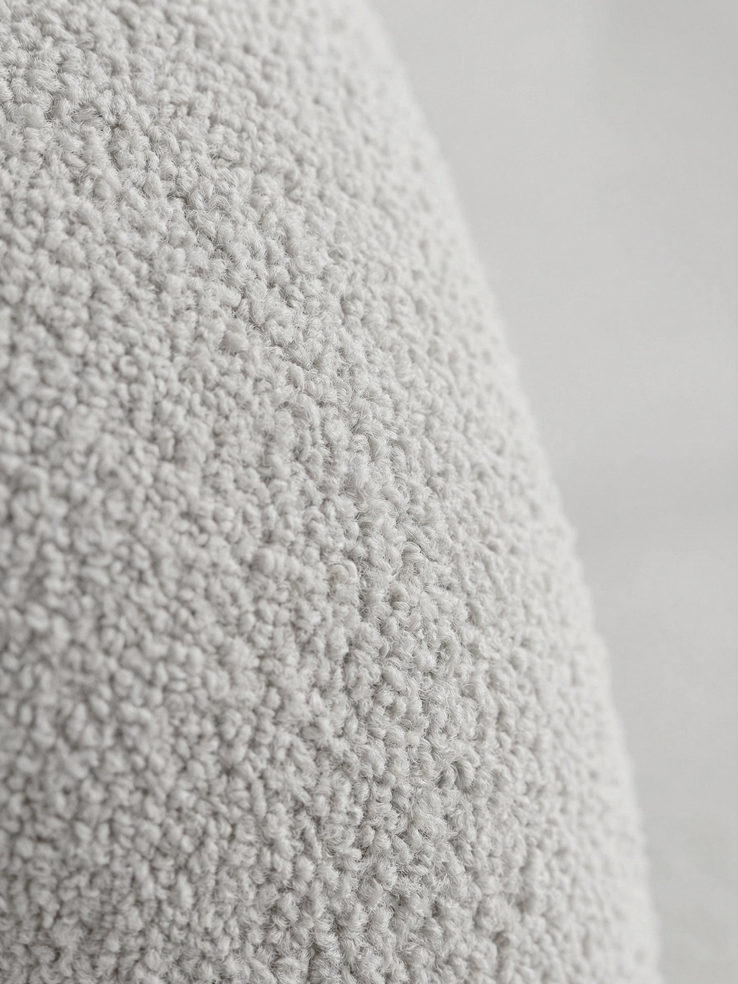 Teddy-Bouclé Boxspringbett Altweiß MAISON