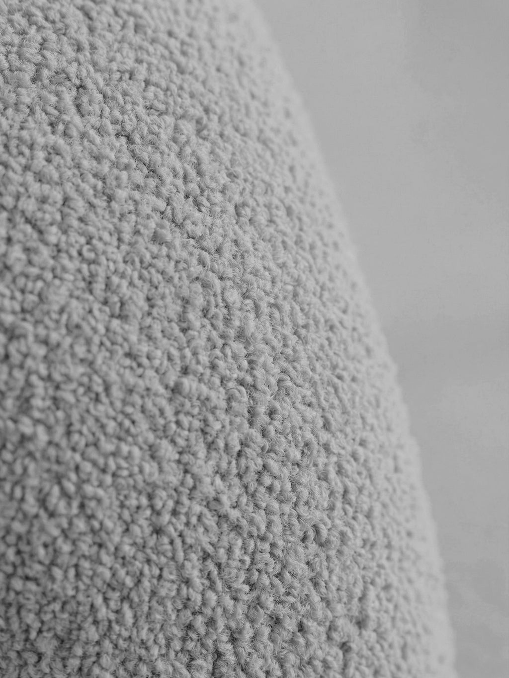 Teddy-Bouclé Boxspringbett Grau BARI