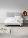Teddy-Bouclé Boxspringbett Grau BARI