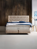 Samt Boxspringbett Beige CHESTER