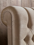 Samt Boxspringbett Beige CHESTER