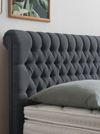 Webstoff Boxspringbett Anthrazit CHESTER