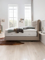 Webstoff Boxspringbett Beige CHESTER