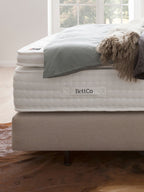 Webstoff Boxspringbett Beige CHESTER