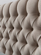 Webstoff Boxspringbett Beige CHESTER