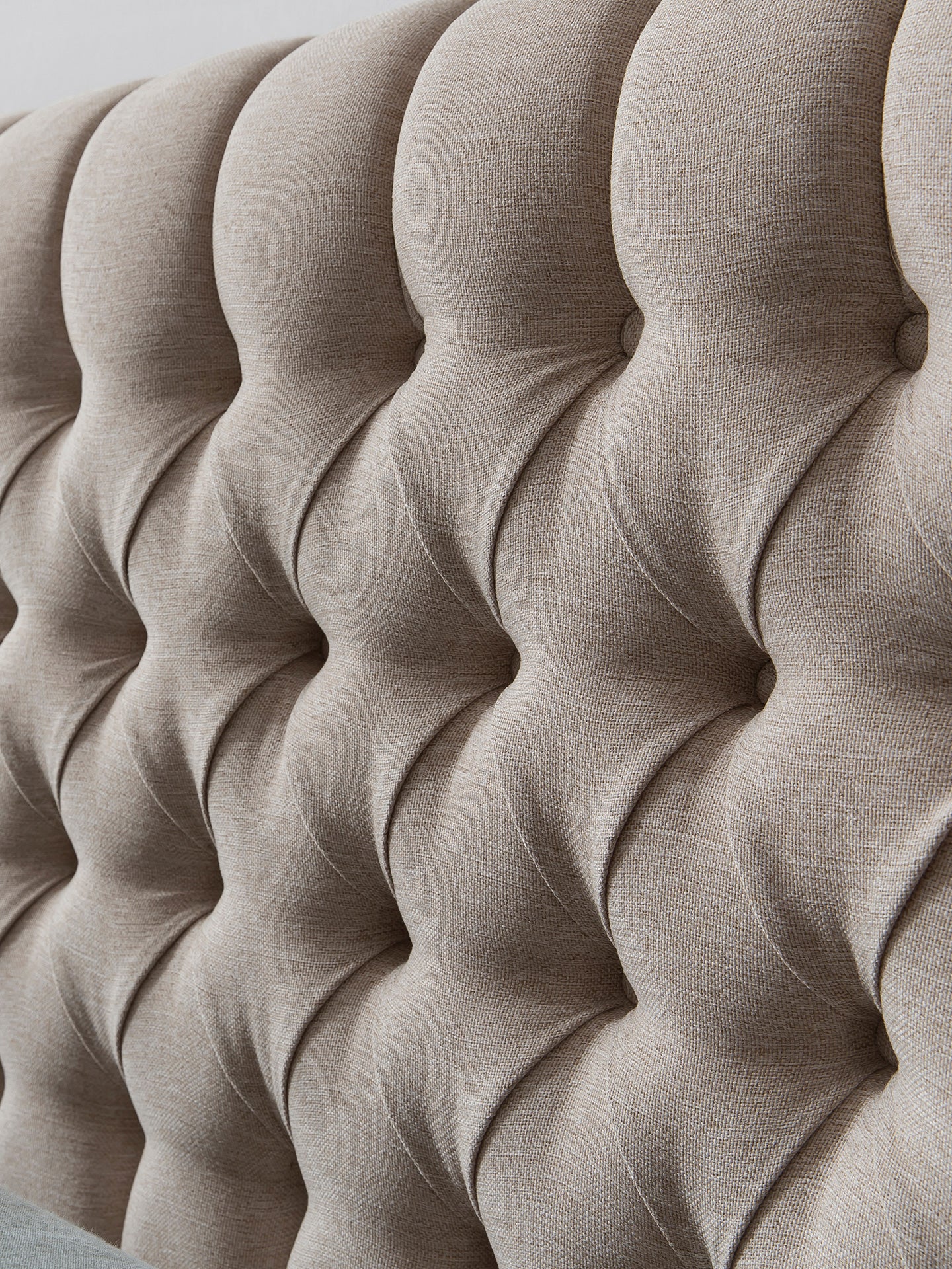 Webstoff Boxspringbett Beige CHESTER