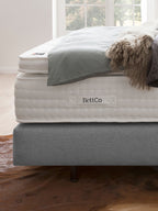 Webstoff Boxspringbett Hellgrau CHESTER