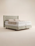 Samt Boxspringbett Creme FLORIDA