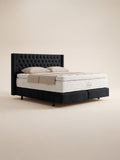 Samt Boxspringbett Schwarz FLORIDA