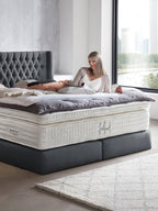 Webstoff Boxspringbett Anthrazit FLORIDA