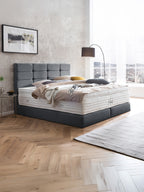 Webstoff Boxspringbett Anthrazit KANSAS