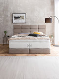 Webstoff Boxspringbett Nougat KANSAS