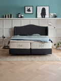 Samt Boxspringbett Schwarz LISBON