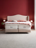 Velours Boxspringbett Creme LISBON