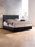 Samt Boxspringbett Schwarz LONDON