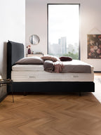 Samt Boxspringbett Schwarz LONDON