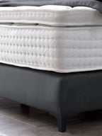 Velours Boxspringbett Schwarz LONDON