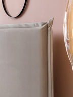 Velours Boxspringbett Taupe LONDON