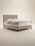 Velours Boxspringbett Taupe LONDON