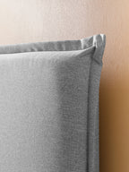 Webstoff Boxspringbett Hellgrau LONDON