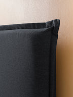 Webstoff Boxspringbett Schwarz LONDON