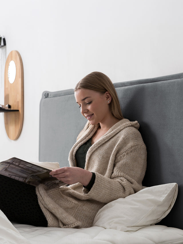 Samt Boxspringbett mit Stauraum Dunkelgrau LONDON