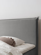 Samt Boxspringbett mit Stauraum Grau LONDON