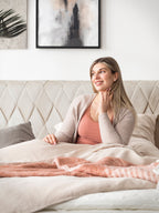 Samt Boxspringbett Beige LYON