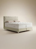Velours Boxspringbett Creme LYON