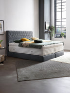 Webstoff Boxspringbett Anthrazit LYON