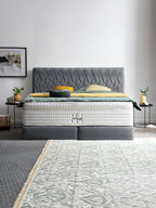 Webstoff Boxspringbett Anthrazit LYON