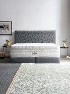 Webstoff Boxspringbett Anthrazit LYON