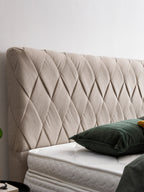 Webstoff Boxspringbett Beige LYON