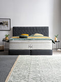 Webstoff Boxspringbett Schwarz LYON