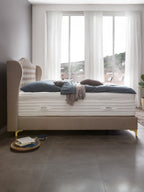 Samt Boxspringbett Beige MAISON