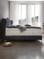 Samt Boxspringbett Dunkelgrau MAISON