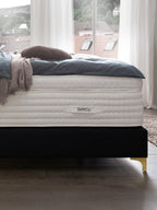 Samt Boxspringbett Schwarz MAISON