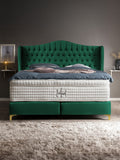 Samt Boxspringbett Smaragd MAISON