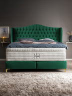 Samt Boxspringbett Smaragd MAISON