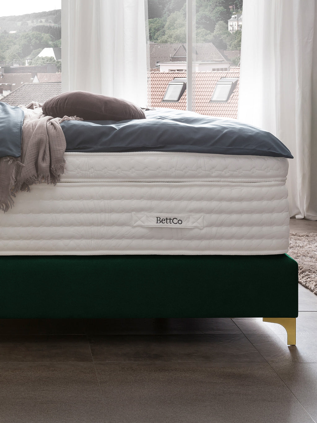 Samt Boxspringbett Smaragd MAISON