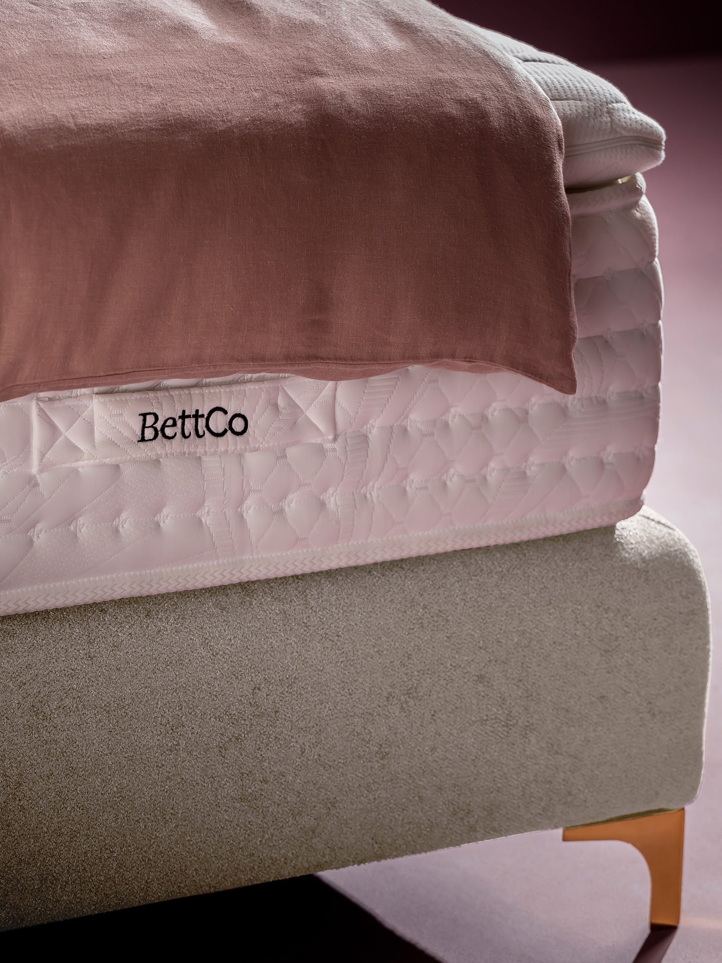 Teddy-Bouclé Boxspringbett Altweiß MAISON Special Edition