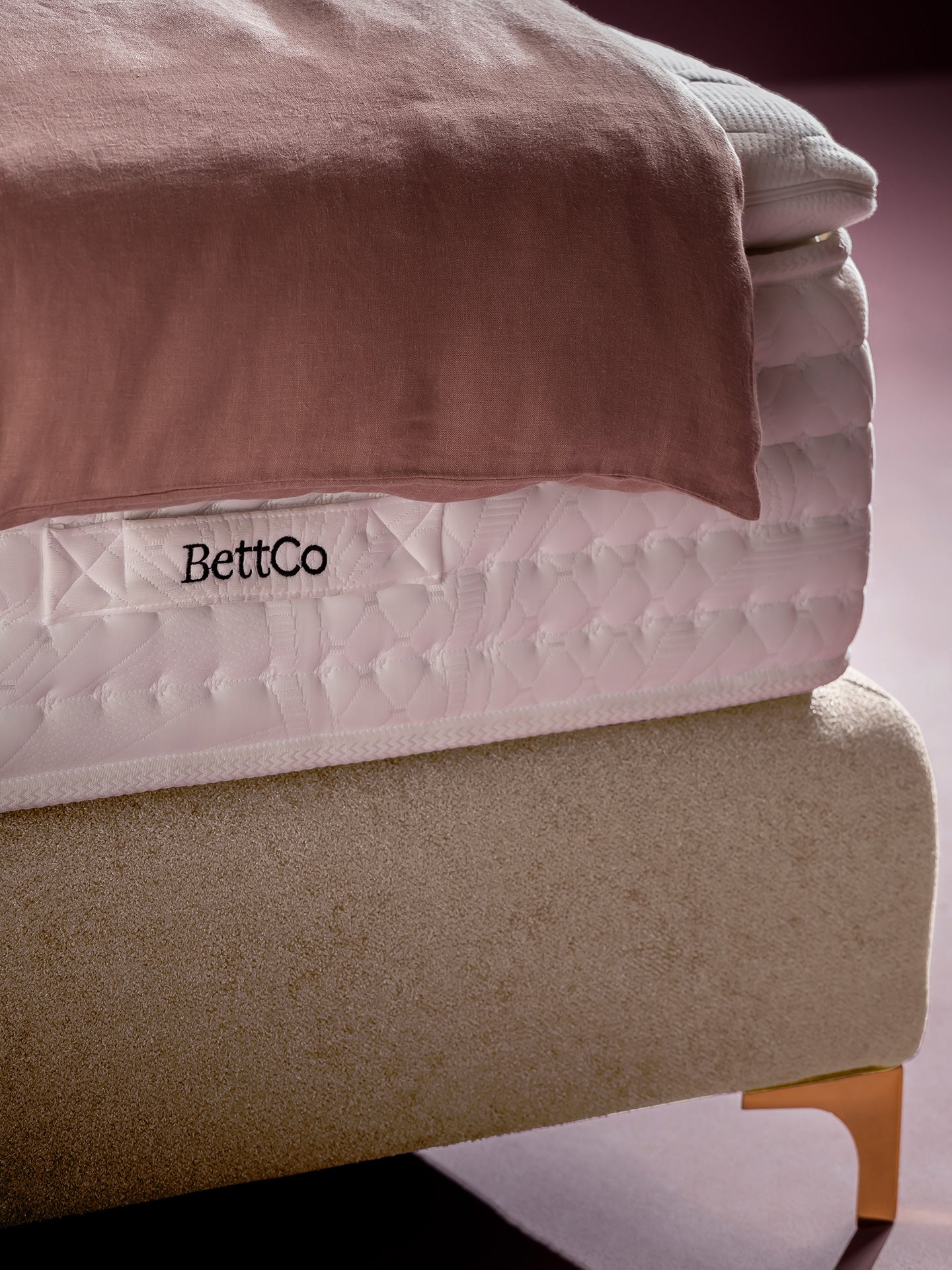 Teddy-Bouclé Boxspringbett Creme MAISON Special Edition