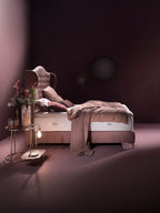 Teddy-Bouclé Boxspringbett Rose MAISON Special Edition